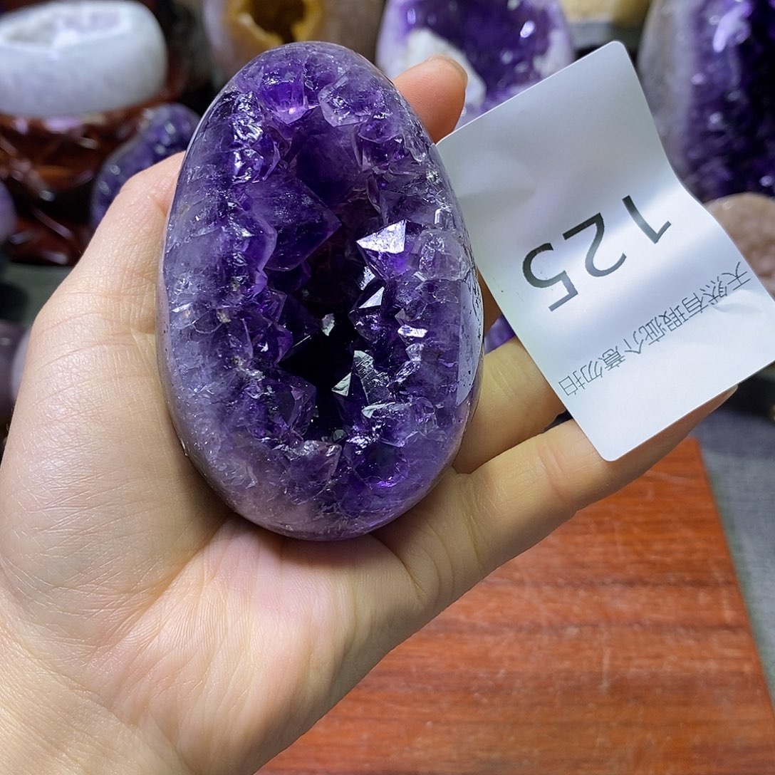 紫晶珠宝半成品未镶嵌