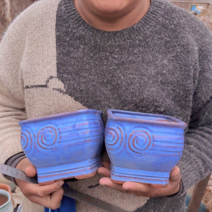 红陶口径 高度 花盆14 13