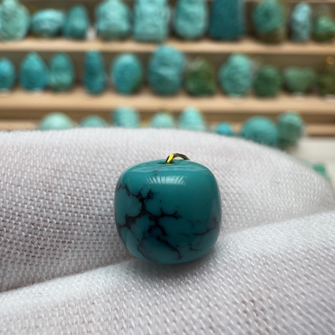 绿松石未镶嵌配饰8.9*7.8