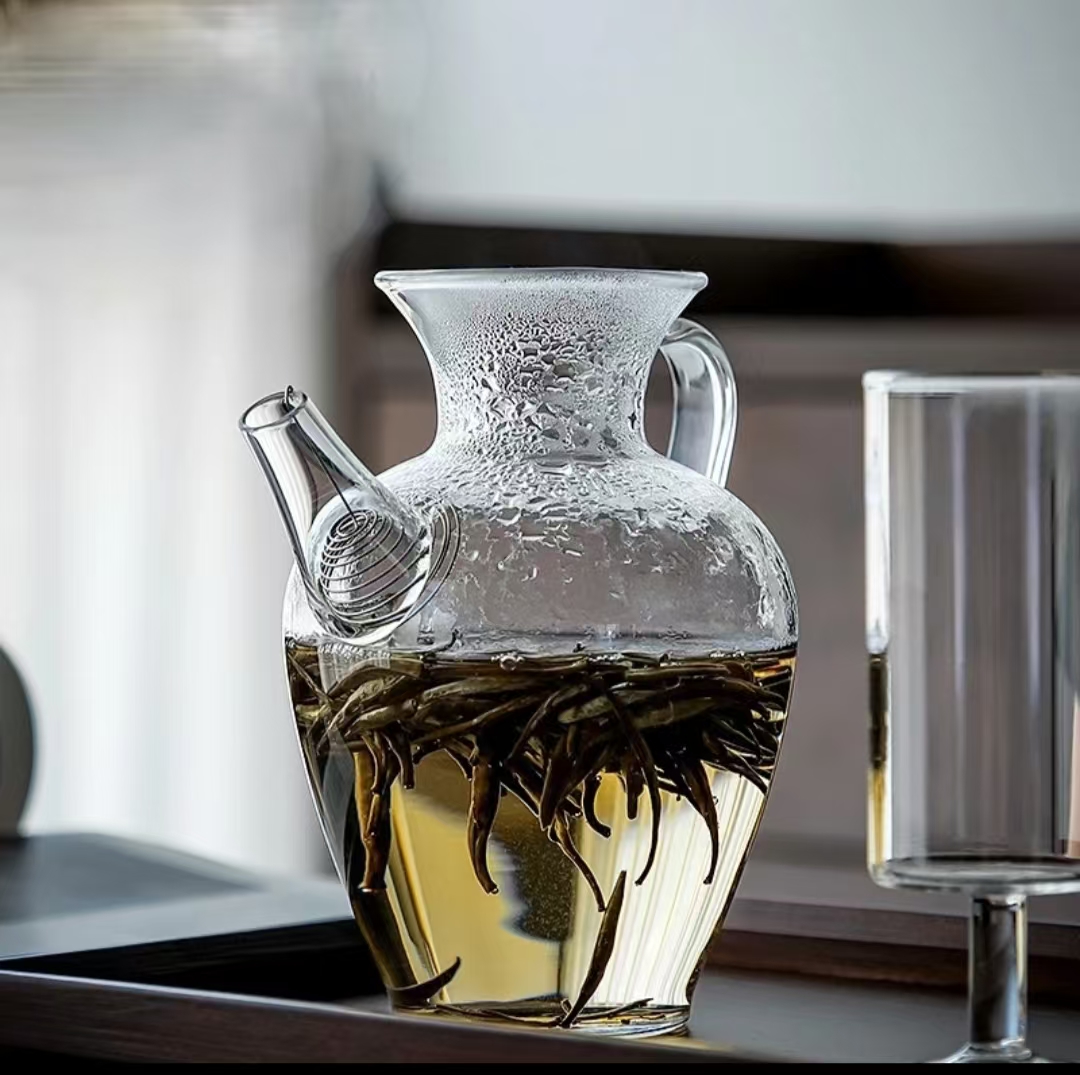 仿宋复古玻璃泡茶壶耐高温容量随机