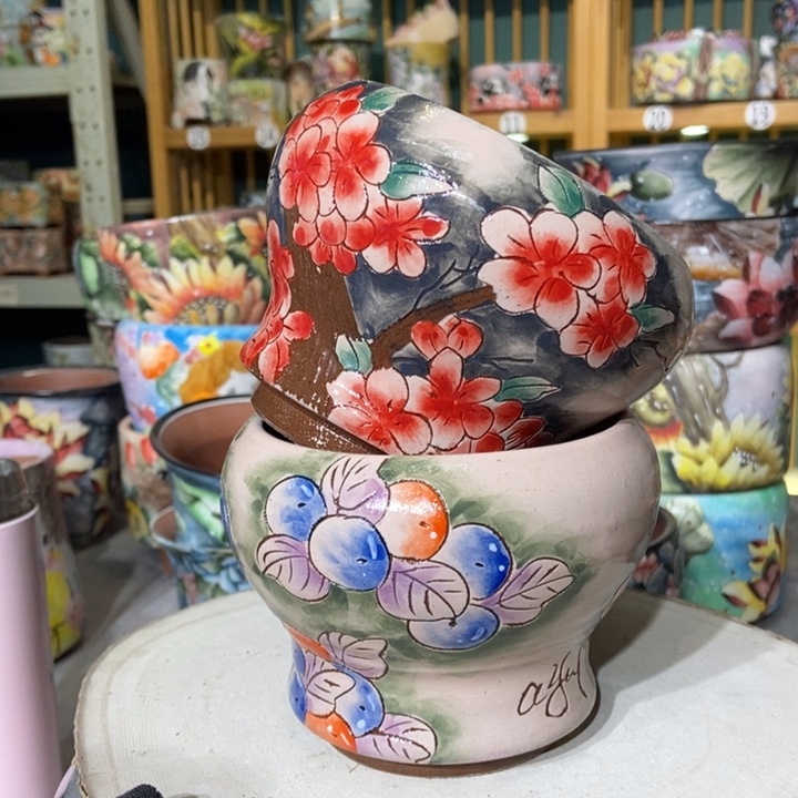 红陶景德镇艺术手绘作品