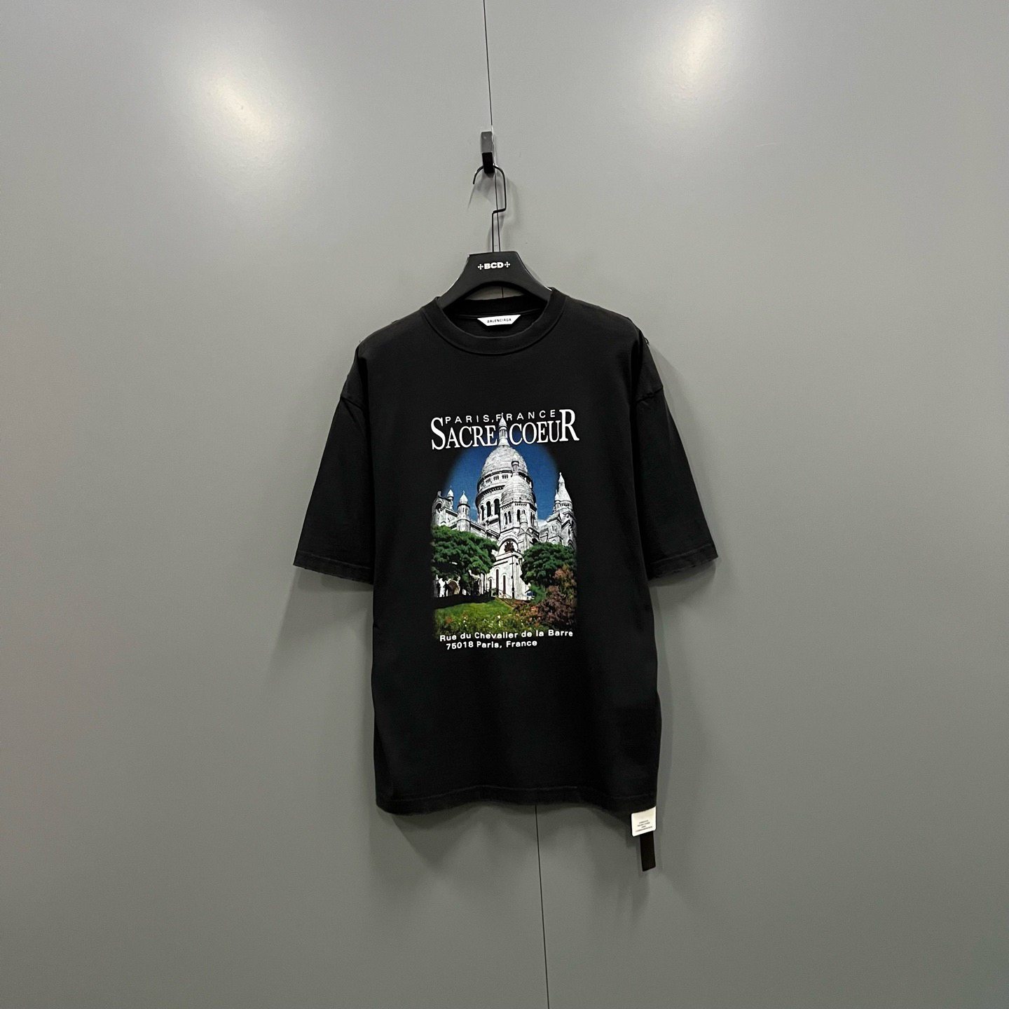 99新 Balenciaga/巴黎世家 (ll) 风景建筑印花短袖 XS码/609763