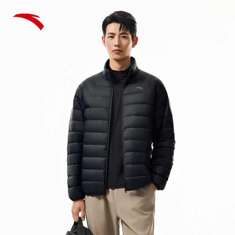 安踏外穿羽绒服男冬宽松立领户外保暖运动休闲轻薄外套152547916