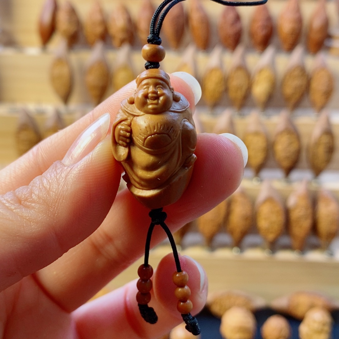 橄榄核手串/手链财神爷