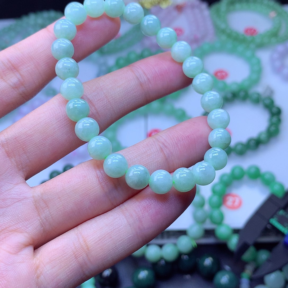 翡翠未镶嵌毛衣链