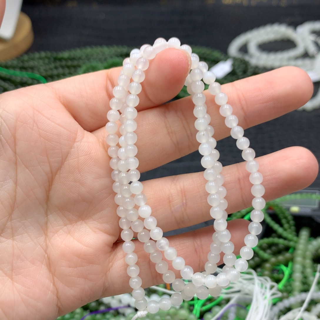 和田玉未镶嵌手链4