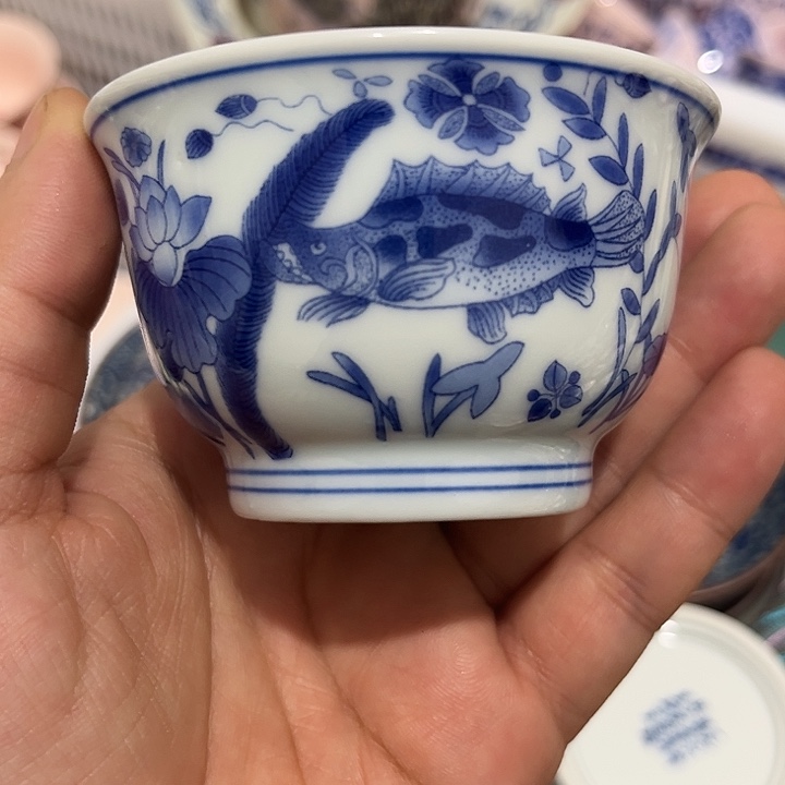 摆件陶景德镇陶瓷主人杯223445