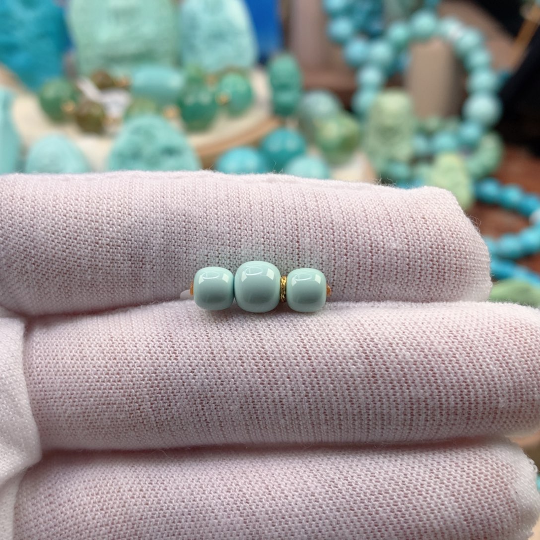 绿松石未镶嵌珠宝奇石5.3/6.3mm