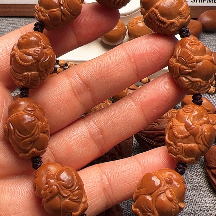 橄榄核手串/手链弥勒佛