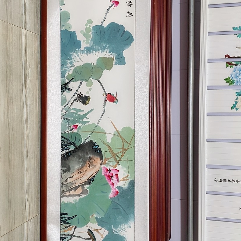 【闪购商品】国画书画作品带框165×50厘米