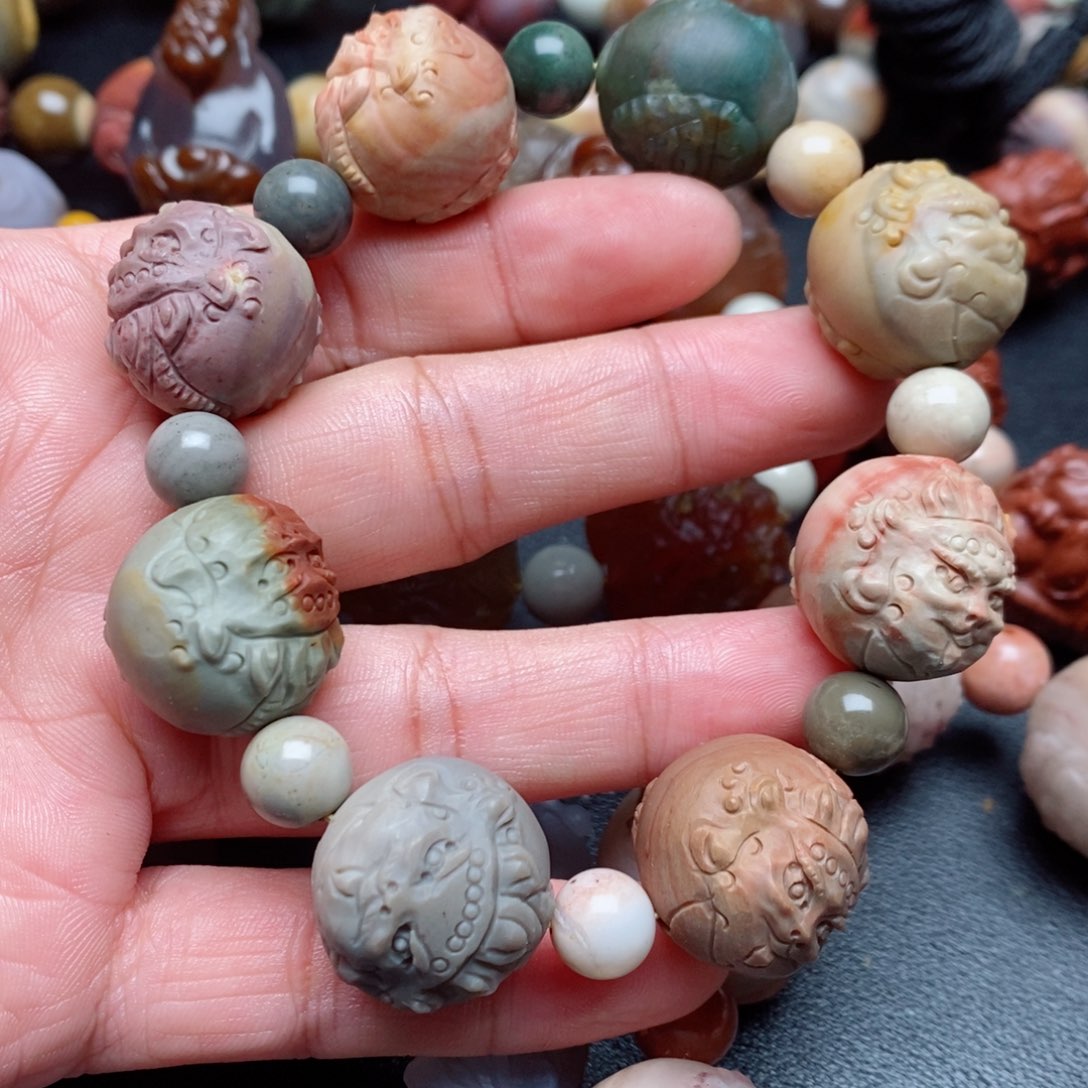 未镶嵌手串玛瑙/玉髓