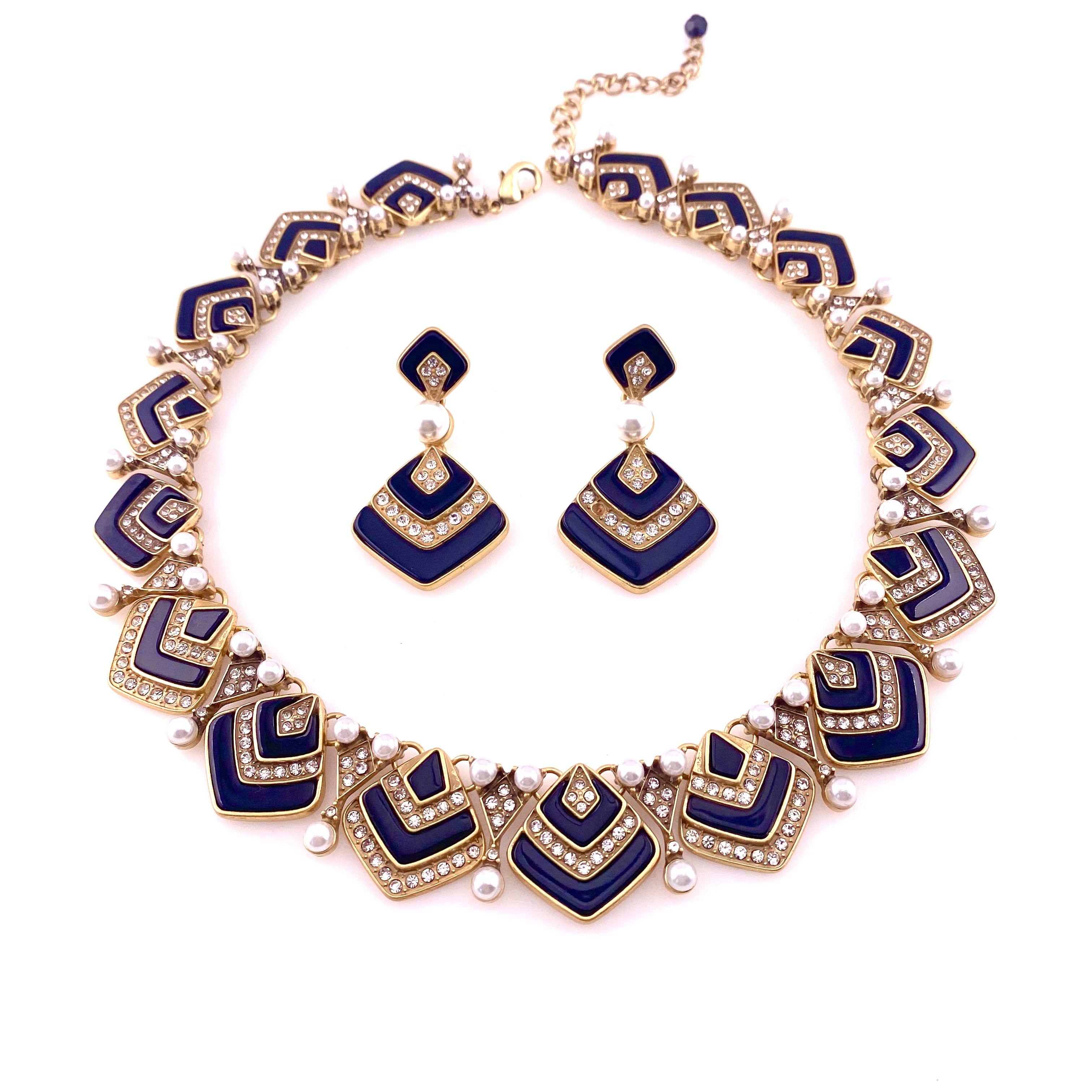 铜合金锆石耳饰 G015经典时尚复古欧美黑色设计师精致镶钻