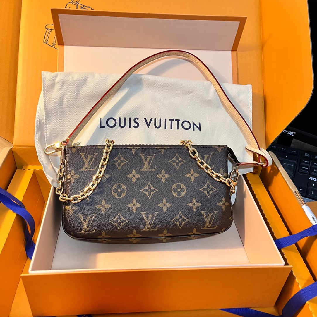 99新 LouisVuitton/路易威登 林纳奢品丨闲置新款老花大麻将包