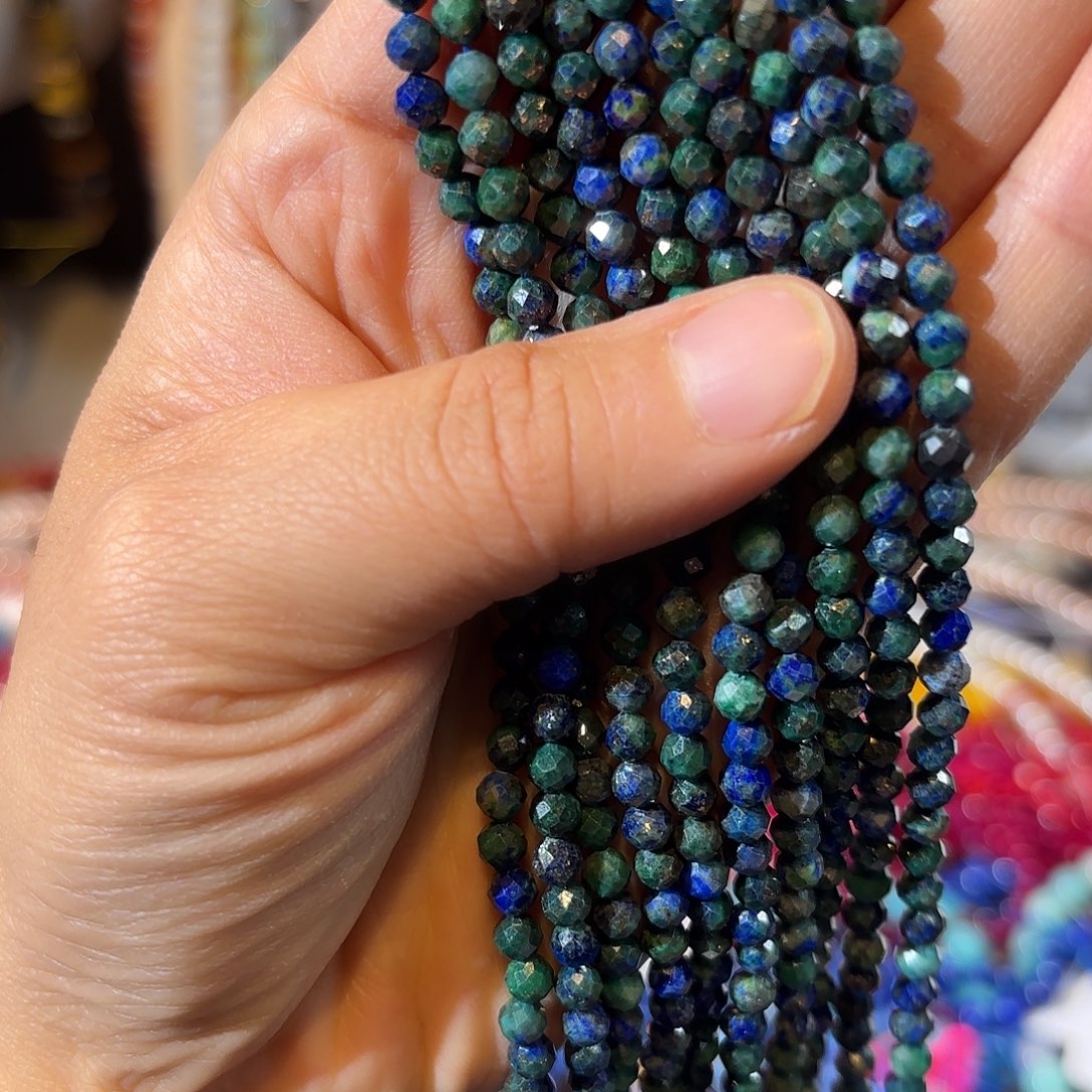 玛瑙/玉髓未镶嵌珠宝半成品凤凰青金卡4一条