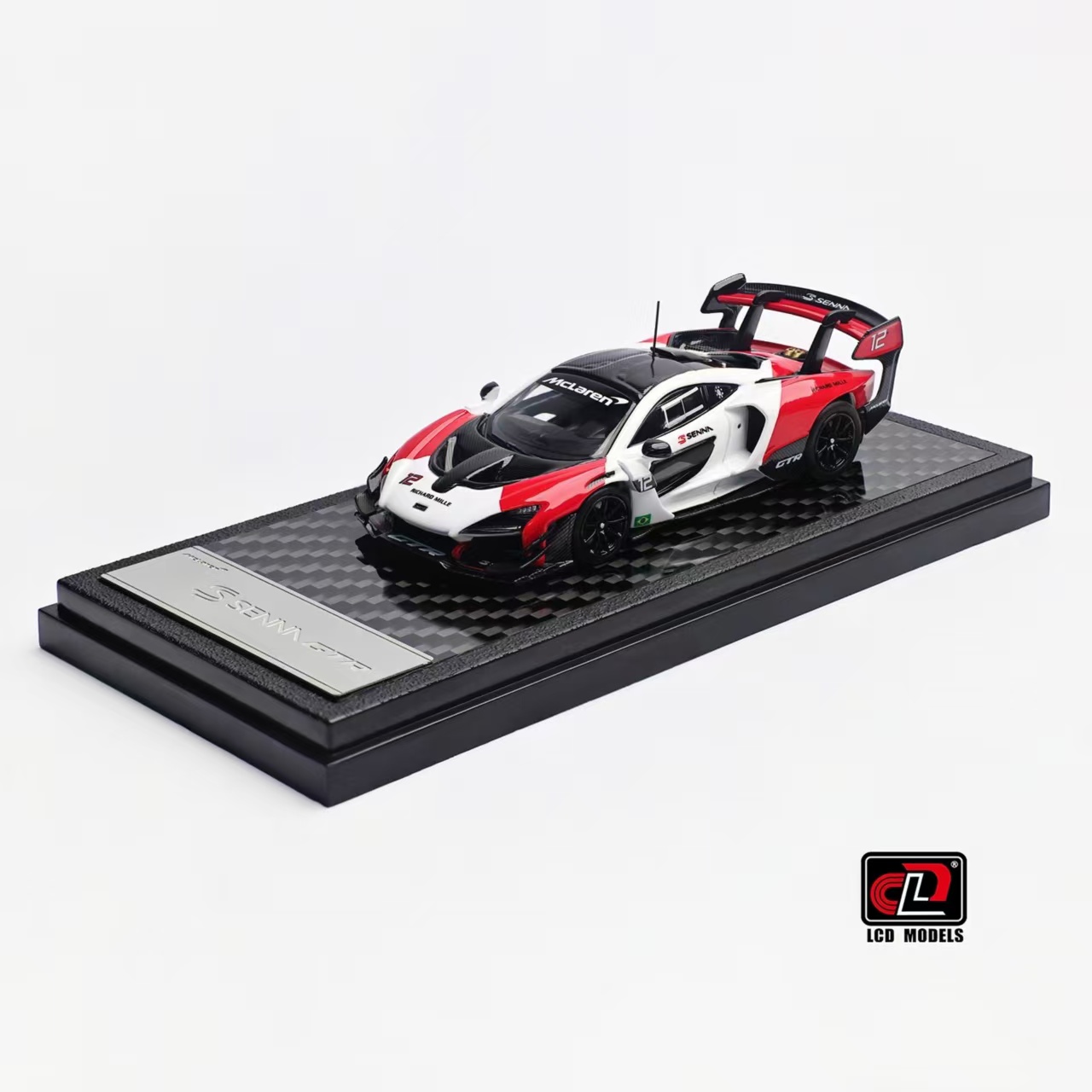 【现货】 LCD 1:64 迈凯伦塞纳GTR 红白色 合金模型