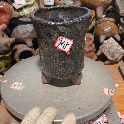 粗陶花盆制作就这样了，