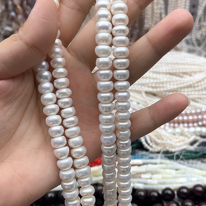 未镶嵌玛瑙/玉髓珠宝半成品9mm左右馒头珍珠（拍二发一）