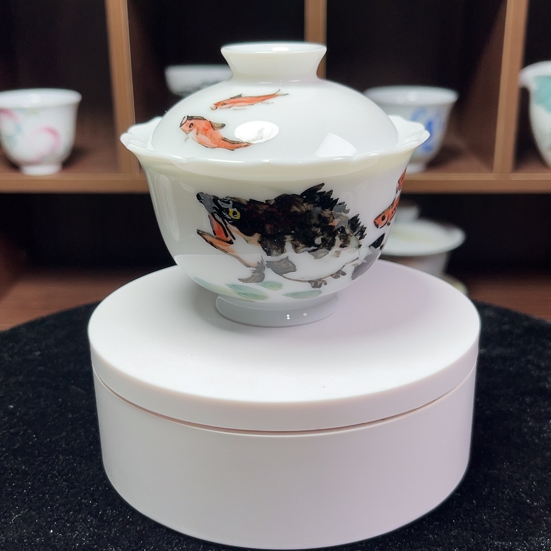 小***^醴陵釉下五彩瓷杯子