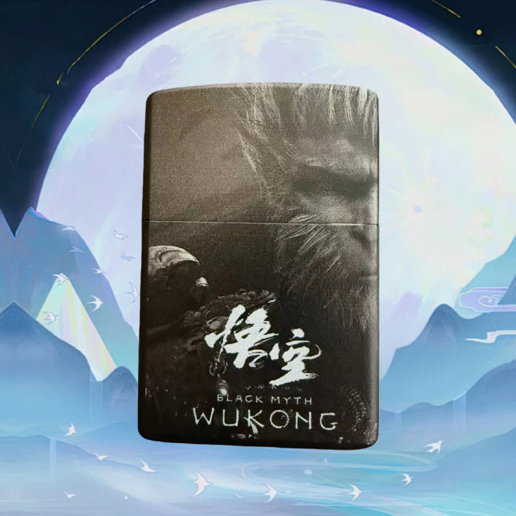 彩绘悟空防风油打火机送男友（无油）D