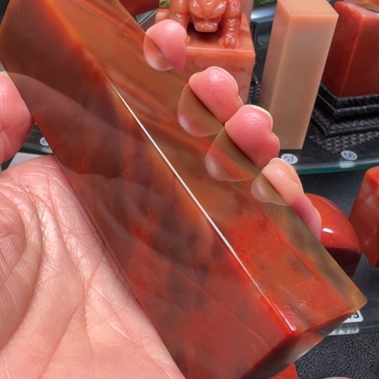 老挝石善牛角鸡血冻