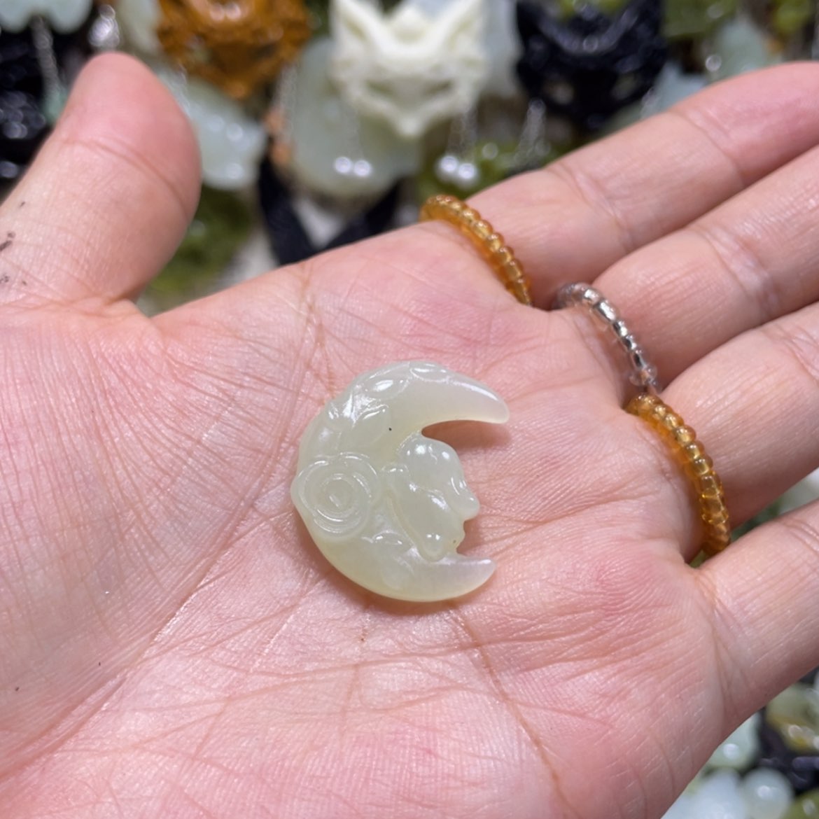 【闪购商品】岫玉颈饰未镶嵌79吊坠