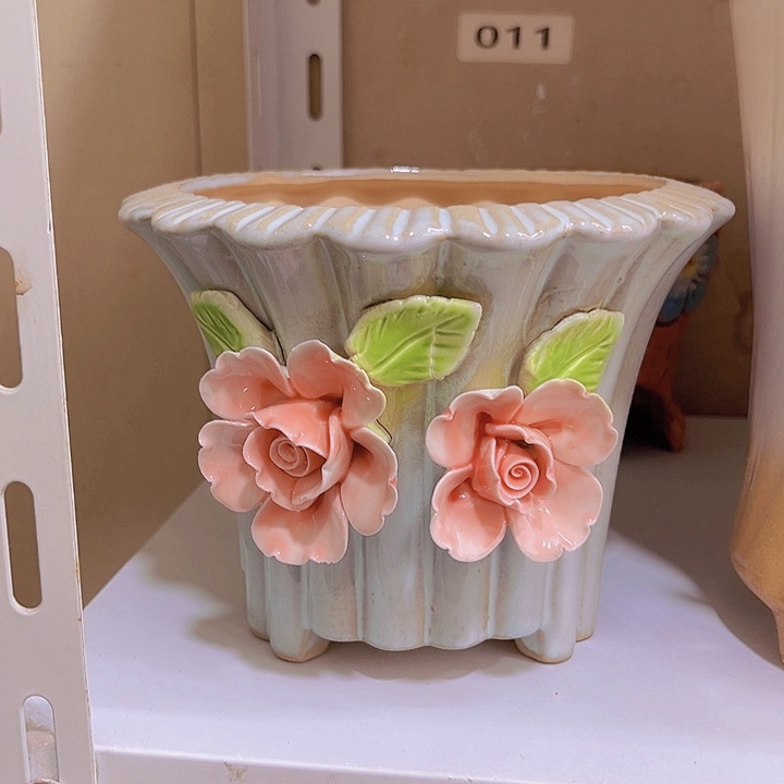 紫砂花盆粗陶材质多肉花盆