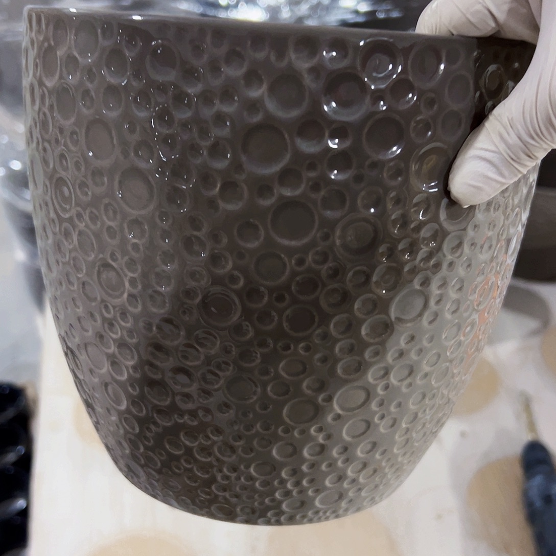 有孔，外贸尾单陶瓷花盆凑单10米包邮