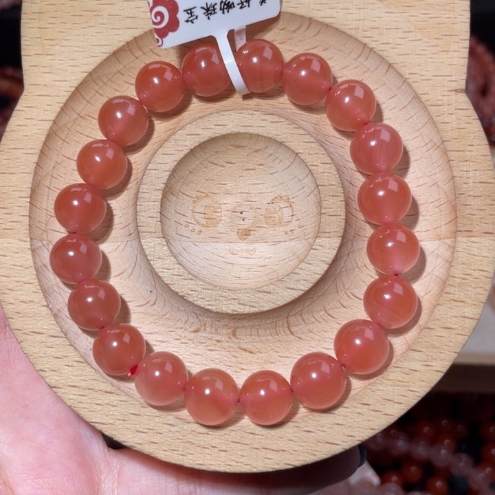 南红玛瑙未镶嵌9.5咪深色冰粉492