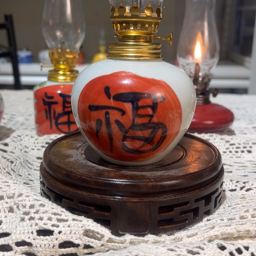 摆件景德镇陶瓷香薰灯