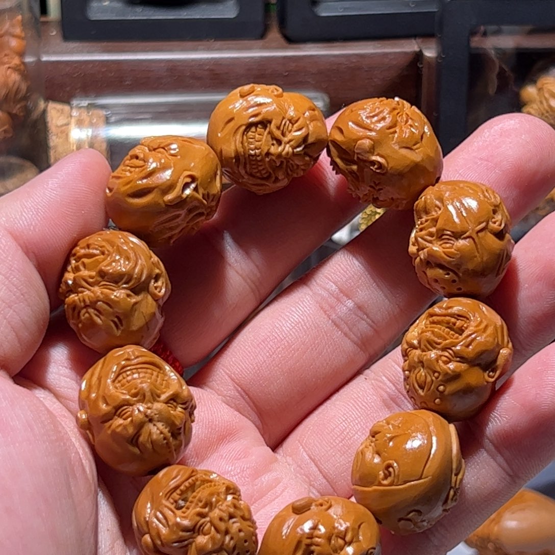 手串/手链橄榄核手工双面恶僧