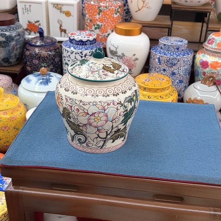 瓷片茶叶罐密封罐储物罐