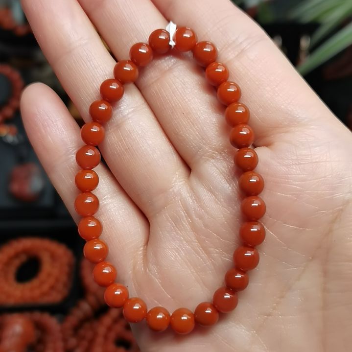 南红玛瑙手串未镶嵌
