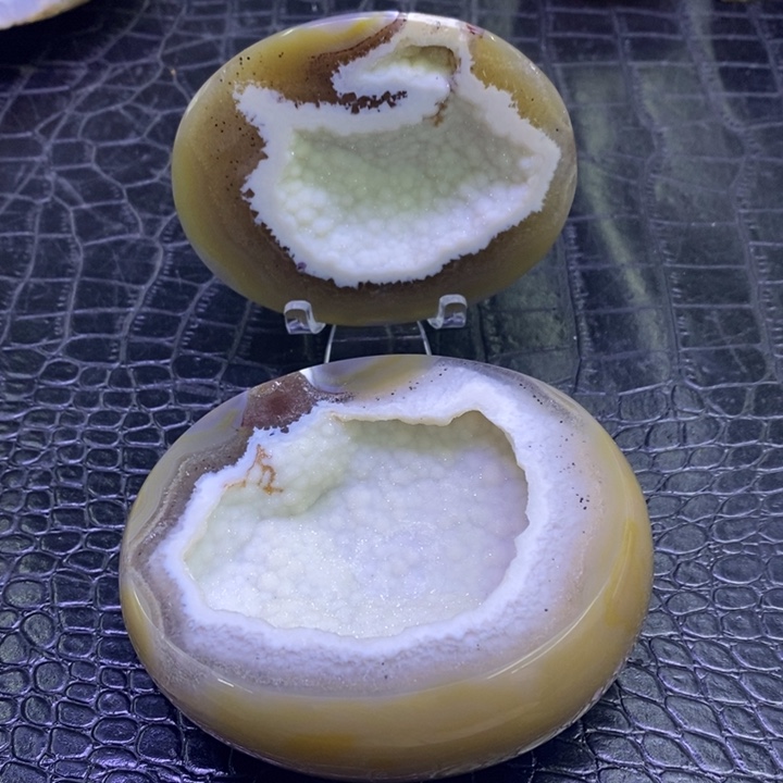 未镶嵌珠宝半成品紫晶白软啵啵盆