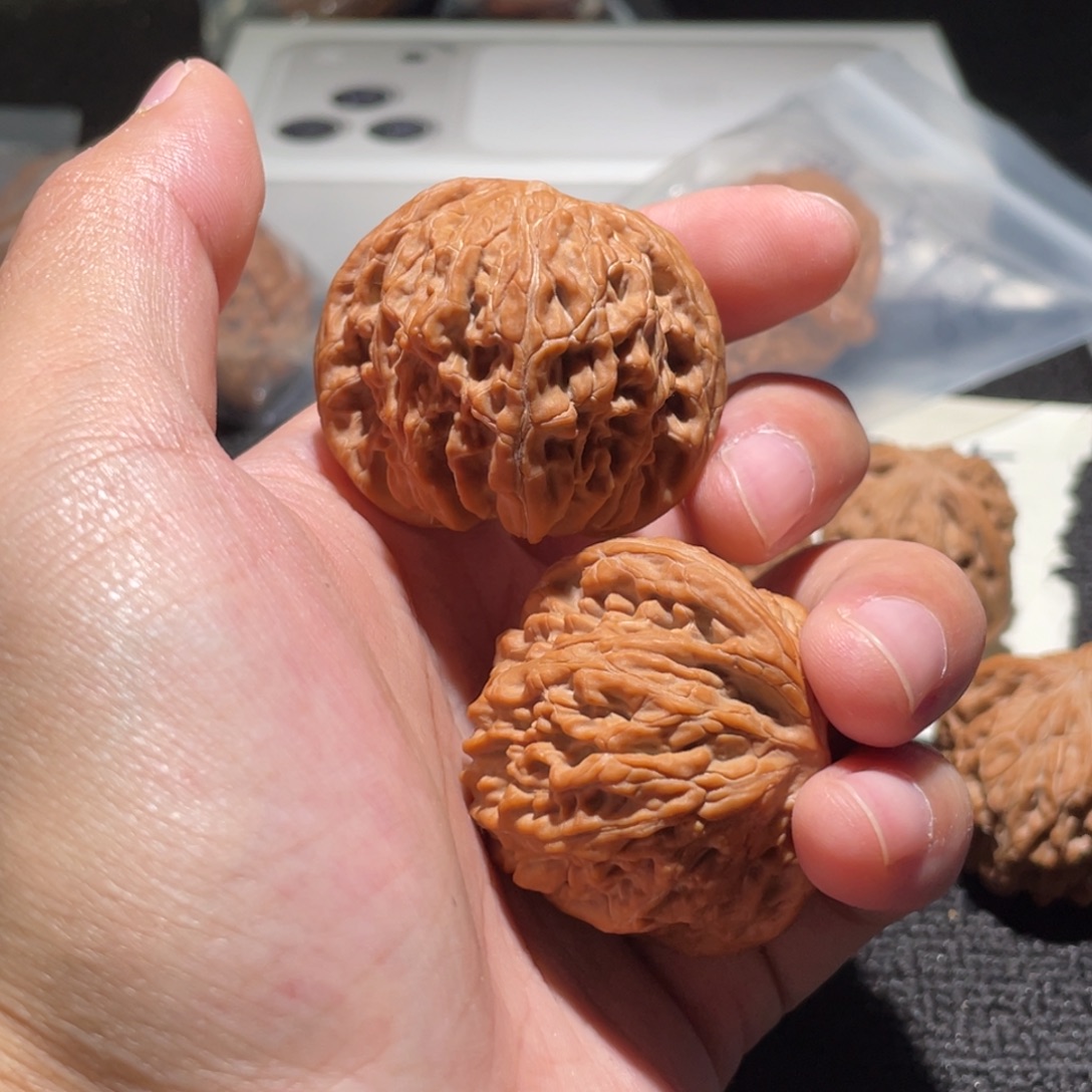 柑***凉文玩核桃吊坠42全品房山山地磨