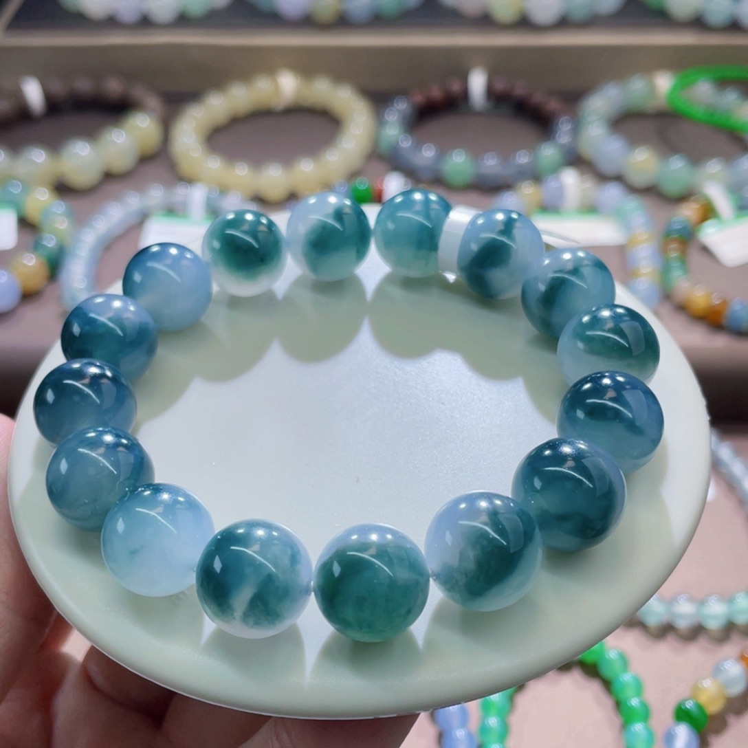 未镶嵌手链翡翠卡12+