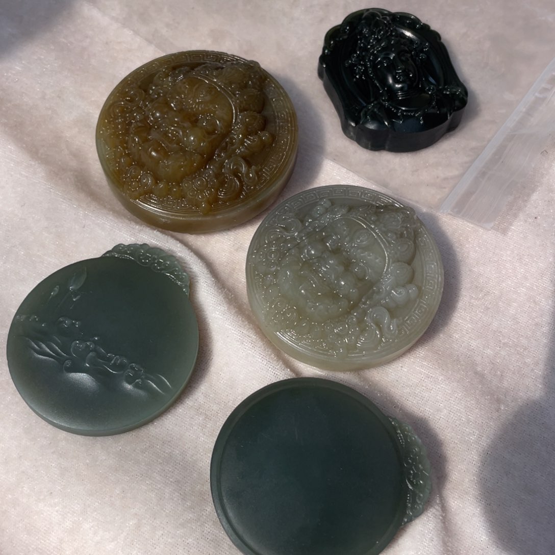 和田玉（糖玉）未镶嵌笔搁