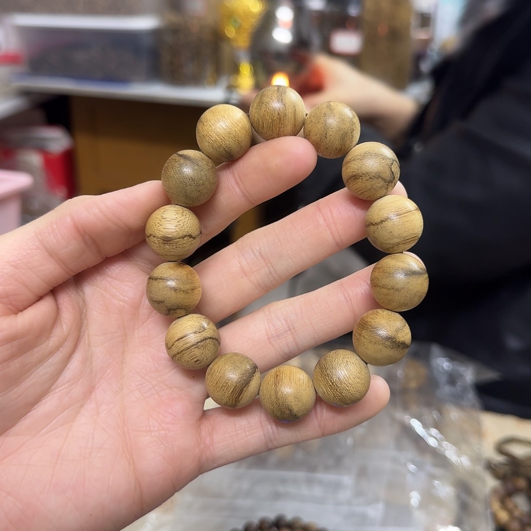沉香木手串沉香虎斑单圈多样性发一
