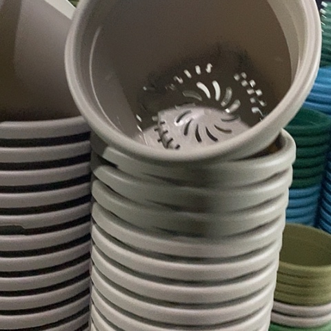 树脂四季3号灰白无托10个