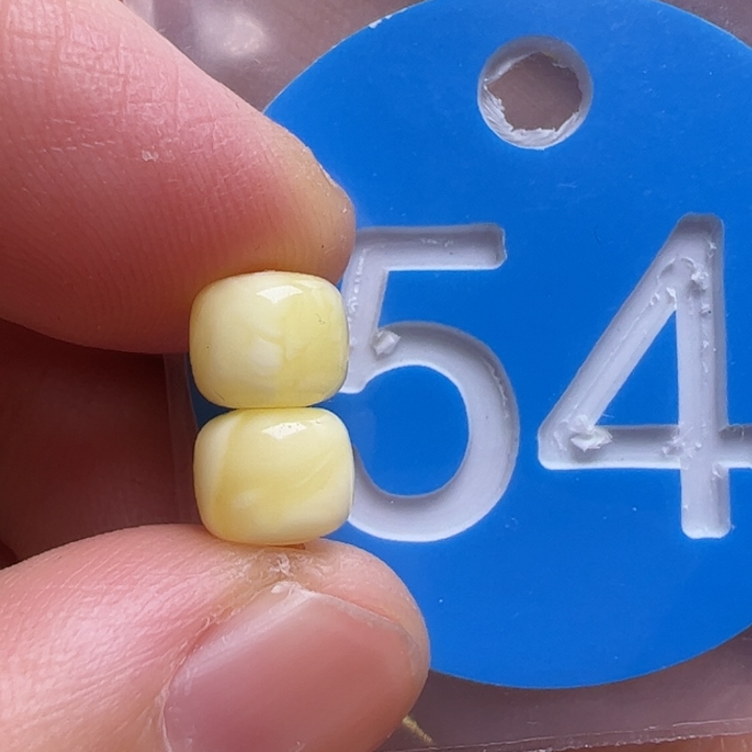 蜜蜡未镶嵌珠宝奇石6.5mm花粉