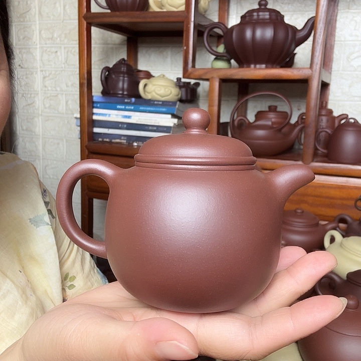 茶壶紫砂新*鲍尊300cc精工半手工