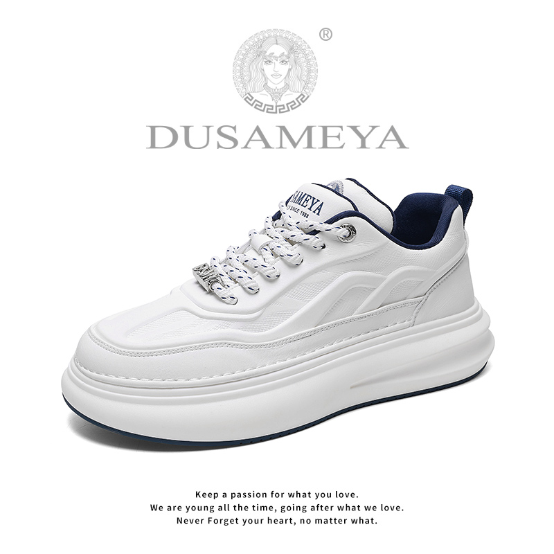 DUSAMEYA/杜莎米娅《芯片》冬季时尚百搭轻奢潮流增高手工阿甘鞋