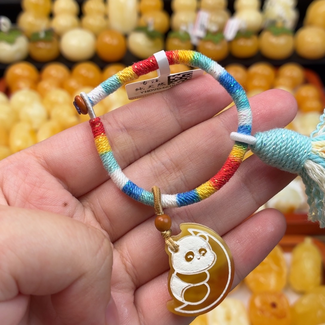 蜜蜡未镶嵌毛衣链蜜蜡