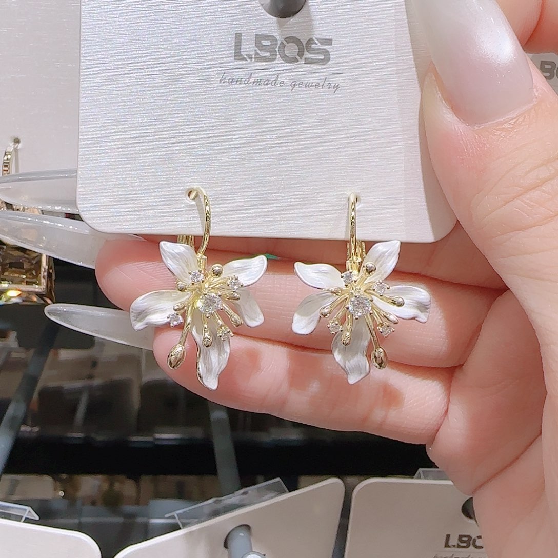 锆石铜合金925银耳环