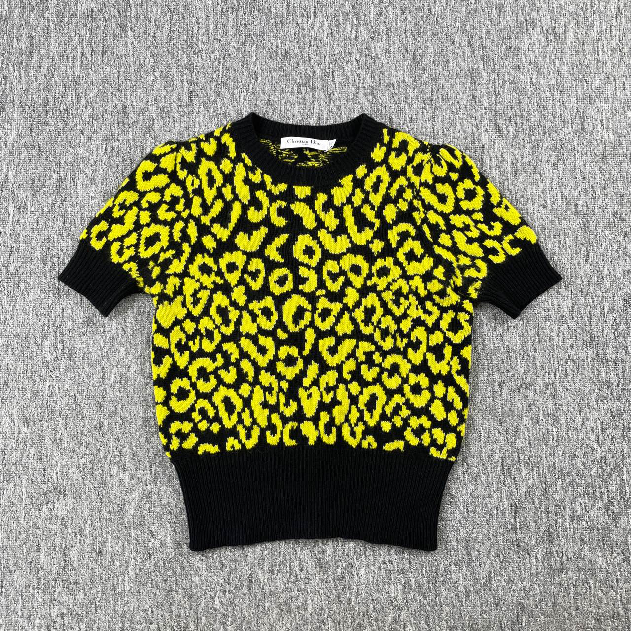 99新  Dior波点针织短袖/38码/99新/2409/W51983