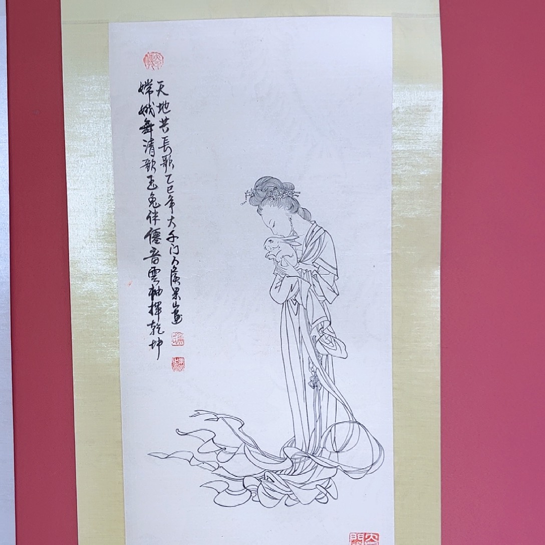 国画侯果山老师亲笔手绘作品朵 