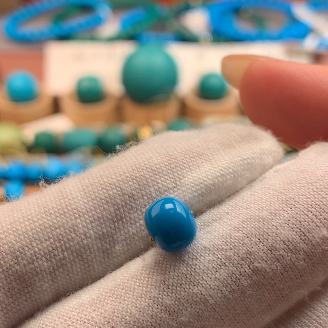 绿松石未镶嵌绿松石7.5mm