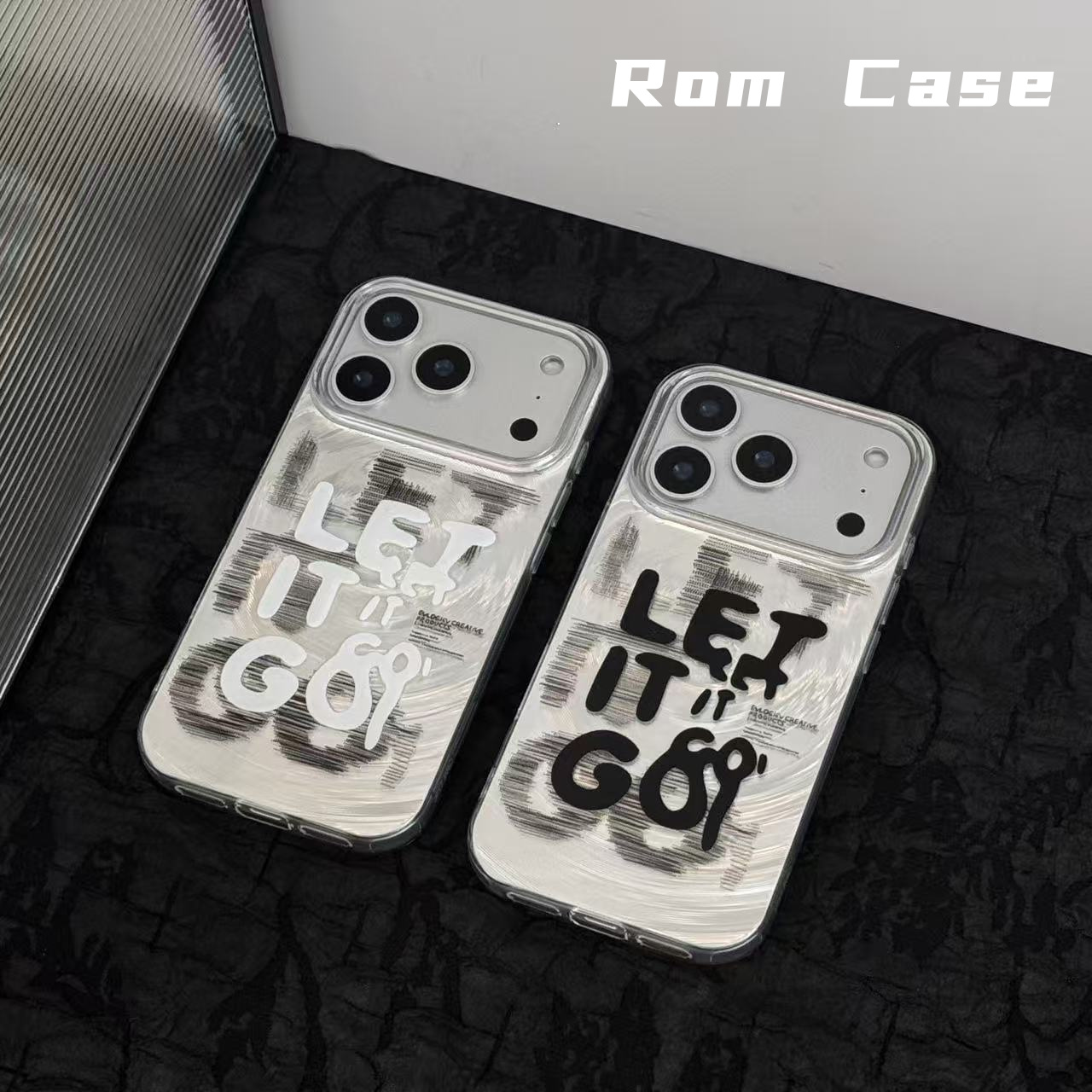 手机壳磁吸适用苹果17PM/16PM慵懒黑色字体ins小众高级旋风手机壳