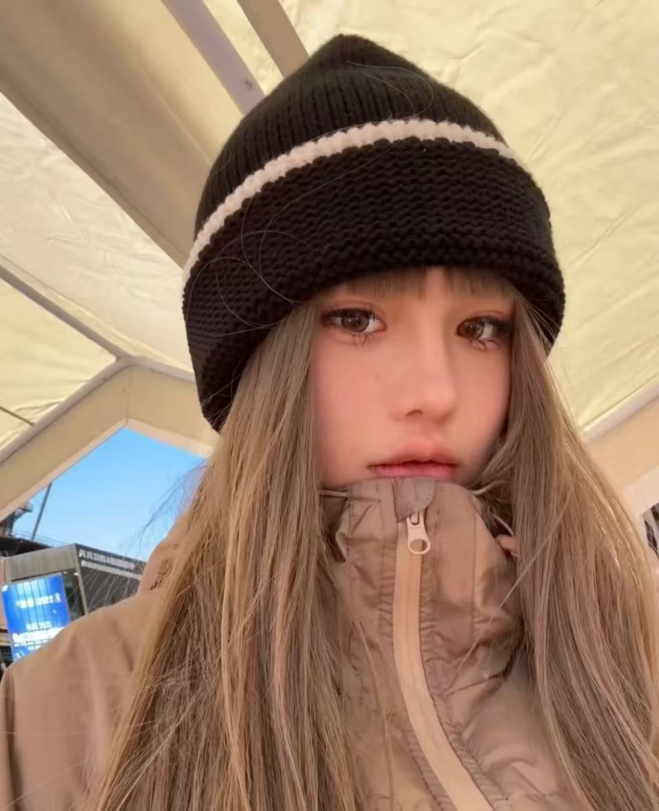 女帽子洋气时髦冬季潮牌时尚加厚男女新款韩版毛线帽针织帽保暖