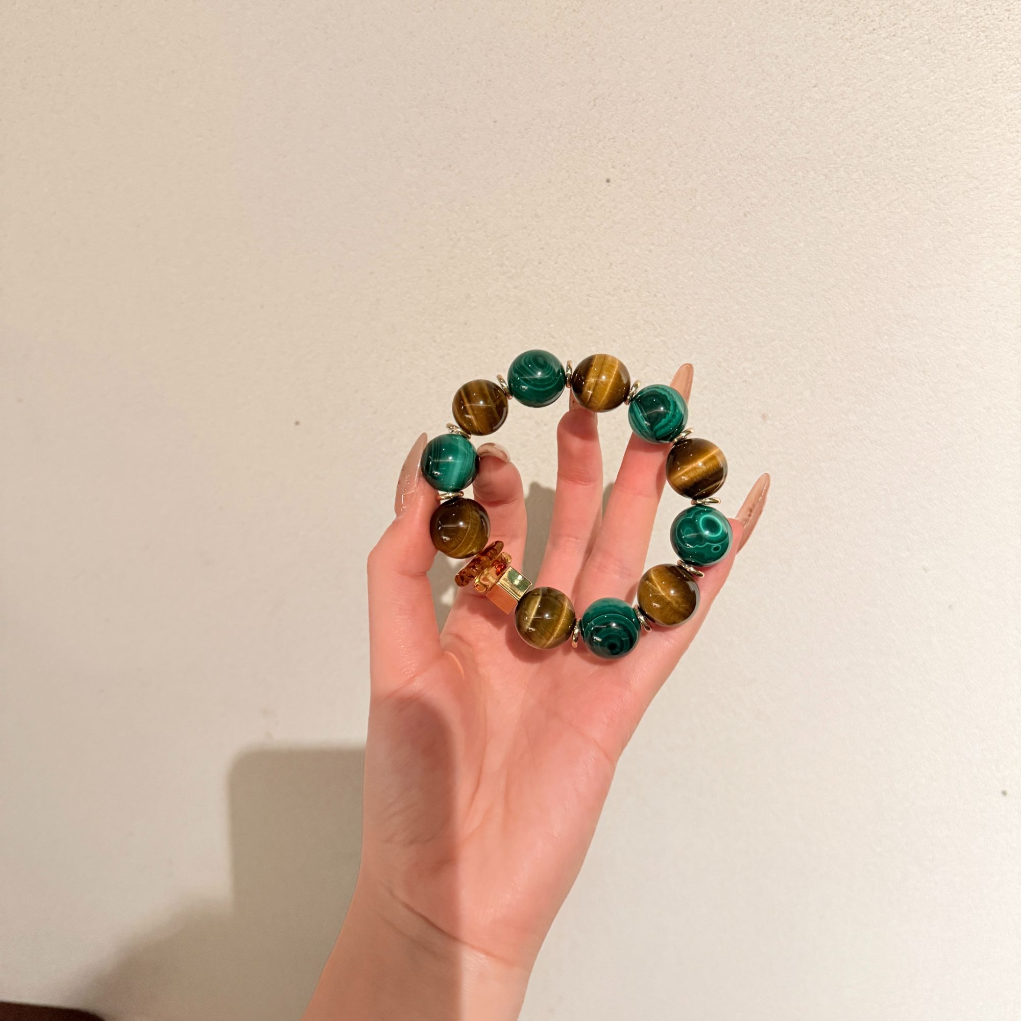 西西Lumina[时光]  孔雀石  定制DIY设计多样性发货16-17mm