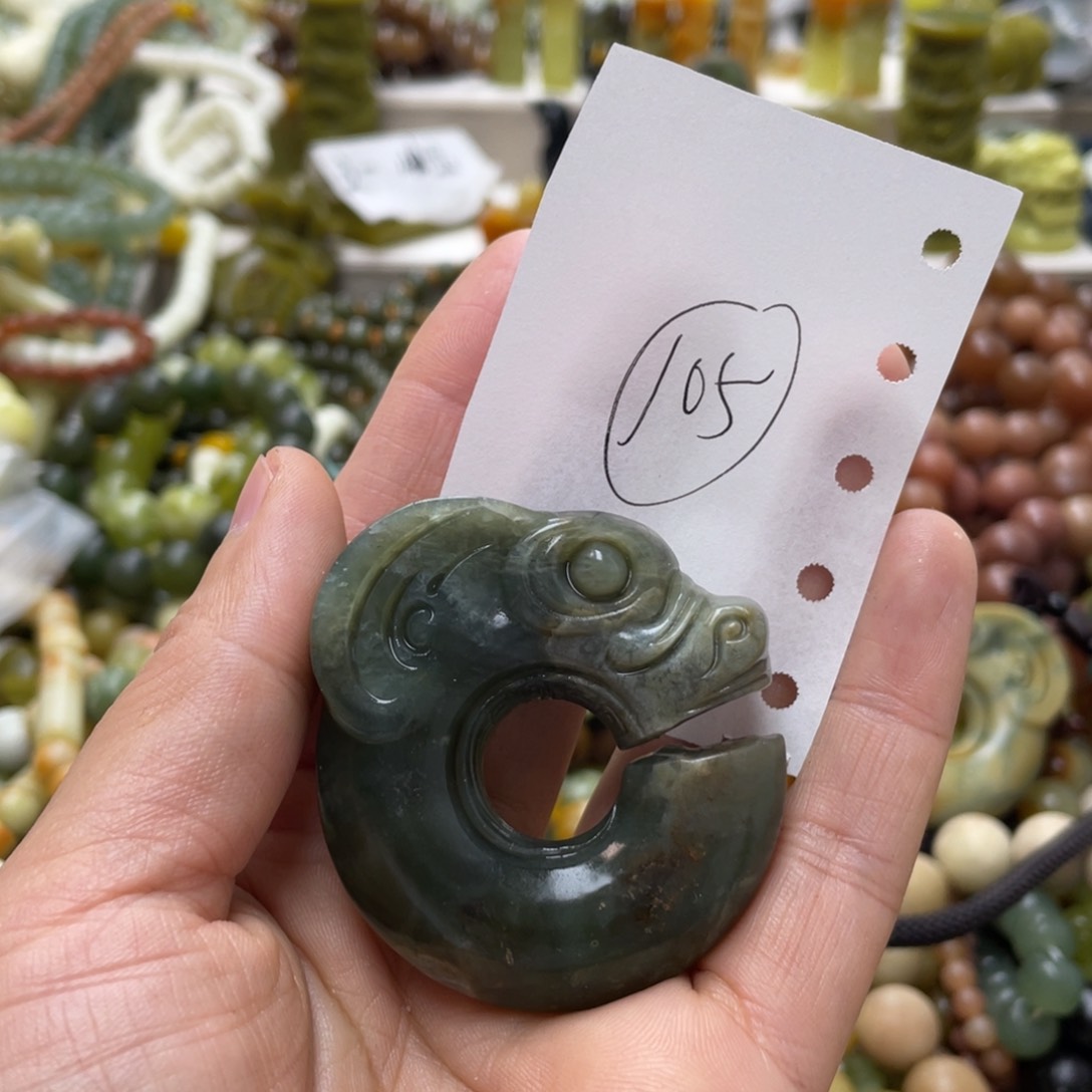 蛇纹石玉手链未镶嵌